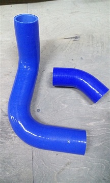 Патрубок радиатора ГАЗ-53 дв. 511 (силикон) (к-т 2 шт.)