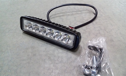 Фара светодиод. дополнит. 6 LED 18 Вт, 10-24 В, прямоуг, ДХО AE18RT-6LED-DRL-HC