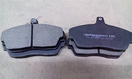 Колодка тормозная перед. ГАЗель,Волга (к-т 4 шт) (в упак. g-PART) (ВАТИ), 3302-3501800-14