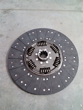 Диск сцепления ведомый для Камаза ЕВРО-2 (КПП-ZF) MFZ-430 , МАЗ 1878000205 (Автомагнат)