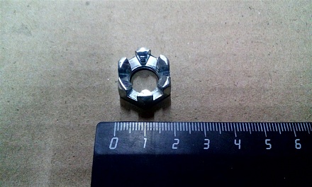 Гайка серьги (корончатая ) М12*1,75-7А