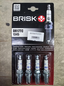 Свеча зажигания BRISK DR17TC дв.405,409 ЕВРО-3 "EXTRA" к-т 4 шт.