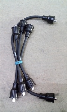 Провода высокого напряж. дв. 405,406,409 (силикон) без наконечников (ZOMMER), 4062-3707300